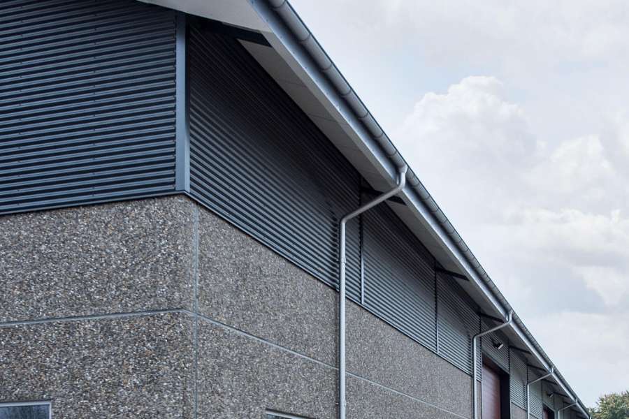 Minimalistische und moderne Getreidehalle, Bjerrevej 388, 7130 Juelsminde